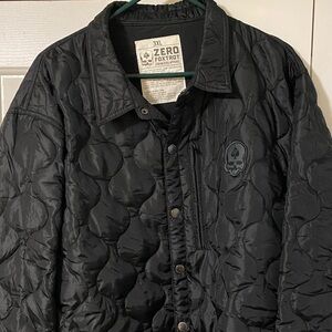 Zero Foxtrot Black Woobie Quilted Jacket